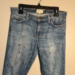 Current/Elliott Blue Rare Star Print Straight Leg Jeans SZ 30 The Stiletto Y2K Photo 2
