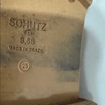 Schutz  Brown Leather Winter Boots with Purple Laces Photo 9