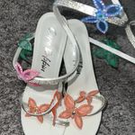 Cape Robbin  Multicolor Floral Heels with Rhinestones Photo 2