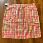 The Limited  NWT Mini Skirt Plaid Pink, White, Green, Yellow Pencil Spring Summer Photo 8