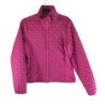 L.L.Bean Womens Puffer Jacket Quilted Thinsulate Zip Pockets Pink M Photo 0