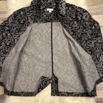 Denim & Co | d & co stretch corduroy jacket damask print L Black Size L Photo 8