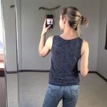 Design Lab : Blue Tropical Fern knotted Tank Photo 1