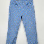 Rachel Zoe J. Mclaughlin Womens Light Blue Nautical Yacht Core Ankle Fit Chino Pants Size 8 Photo 1