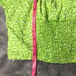 Princess Polly 231.  green floral puff sleeve crop top Sz 4 Photo 3