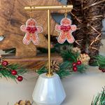 Christma Gingerbread Handmade Polymer Clay Earrings Multiple Photo 0