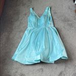 May Queen Couture Satin Two Piece Dress Set SIZE 12 Blue Photo 1