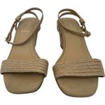 Joie  Women's 8.5 Square Toe Wedge Block Heel Woven Coastal Sandal Beach Vacation Photo 3