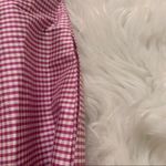 Tocca Strapless Silk Dress Pink White Gingham Size 0 Photo 8