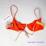 New! Set! Zulu‎ & Zephyr Free People Tie Curve Brief Bikini, size 10 Orange Photo 9