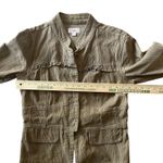 Xhilaration  Olive Green Corduroy Ruffle Trim Button Front Jacket Y2K Women's L Photo 8