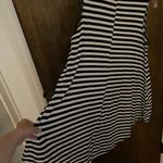 Brandy Melville striped black white mini relaxed pyramid dress, one size boho Photo 2