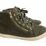 Superga  Olive Wool Felt
High Top Sneakers zipper, laces size 37 1/2 = 7 US Photo 2