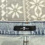 7 For All Mankind Logan Frost Stovepipe Jean High Rise Size 32 Photo 3