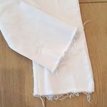 ZARA White High Rise Wide Leg Denim Photo 3