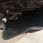 Time and Tru Women's NWT Faux Leather Drawstring Backpack Black Flap Over Photo 7