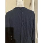 Field Flower Navy Blue Zip Front Cardigan Sweater Women's Sz S Cotton Wool Blend Black Photo 4