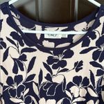 Eliza J NWOT  Fit & Flare Navy Floral Sweater Dress Size XL Retail 148.00 Photo 4