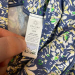 Aerie NWT  Offline High Waisted Crossover 7’’ Floral Bike Shorts in Blue Size M Photo 9