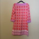 Cabana Life Fisher Island 3/4 Sleeve UPF 50+ Shift Dress Size Medium Pink Photo 5