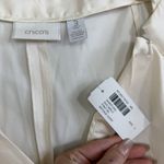 Chico's NWT  Shantung Ava Ankle Antique Ivory Silk Blend Pants Size 3 XL 16 Photo 3