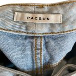 PacSun Eco Hopper Patch Mom Jean Two Tone Blue Wash Photo 12