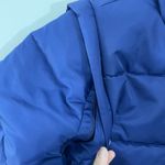 We Wore What NWT  Blue XS Zip Off Sleeve Puffer Jacket Convertible Vest Nylon Poly Photo 9