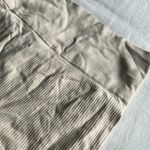 Sage  Collection‎ Creme Ribbed Biker Shorts Photo 3