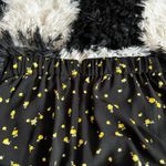 Black Floral‎ Button Maxi Skirt Boho Cottagecore Romantic Prairie Fairycore XS Photo 6