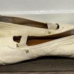 Frye Melanie Slip On white 100% leather antiques vintage Italian 9 Photo 1
