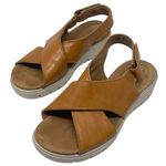 Clarks Unstructured “Un Karely Sun” Brown Leather Sandals Women’s 7M Photo 4