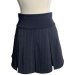 pinstripe pleated mini skirt Black Photo 1