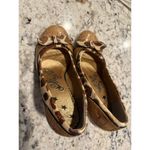 Naughty Monkey  Heels Womens 8 Cork Cheetah Print Fuzzy Pointed Toe Photo 3