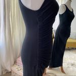 A New Day  Womens Black Tank Dress Ruched Side Asymmetrical Hem size xs Photo 1