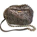 Kate Spade Silver Metallic Floral Cut Out Crossbody Photo 6
