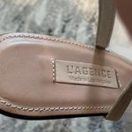 L'Agence L’Agence Black and Orange Striped Mesh Heels Photo 3