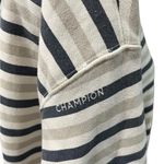 Champion Vintage 90s Reverse Weave Striped Sweatshirt Hoodie Boating Unisex L Photo 5