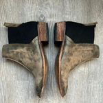 Free People Dark Horse Taupe Leather Ankle Chelsea Boots Photo 2