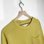 Mate the Label Organic Cotton French Terry Pocket Crop Sweatshirt Yellow S Photo 3