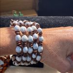 🛜🛜🛜BOGOHO 🛜🛜🛜set of 2 Multicolor Beaded Bracelets Orange Photo 4