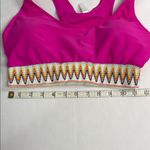 Chic Magenta Bikini Top with Patterned Band Pink Size M Photo 2