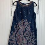 Monsoon Women’s Blue Embroidered Sleeveless Sheath Dress Size 10 Photo 0