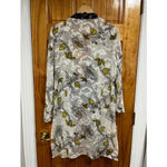 Citron Santa Monica Sheer Silk Rayon Kimono Duster Cardigan Floral Size L NWT White Size L Photo 5