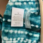 Garnet Hill  Riveria Green Asymetrical One Piece Swimsuit NWOTS size 14 Photo 4