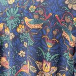 Club Monaco Silk Long Sleeve Bird & Floral Print Mini Dress Size 0 Wearable Art Photo 2