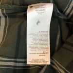 EDC Womens Popover Flannel Shirt Organic Cotton Plaid Green S Photo 4