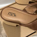 Nordstrom Rack  brown wooden slides NWOT Photo 3