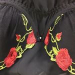 Morgan Taylor  Women Vtg Sexy Black Sheer Babydoll nightgown & Thong  Sz. Sm NWT Photo 5