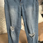 RSQ  Women's Blue Distressed Boyfriend Jeans Photo 0