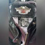 harley davidson Harley-Davidson women’s black rhinestone leather jacket, riding jacket womens Photo 8